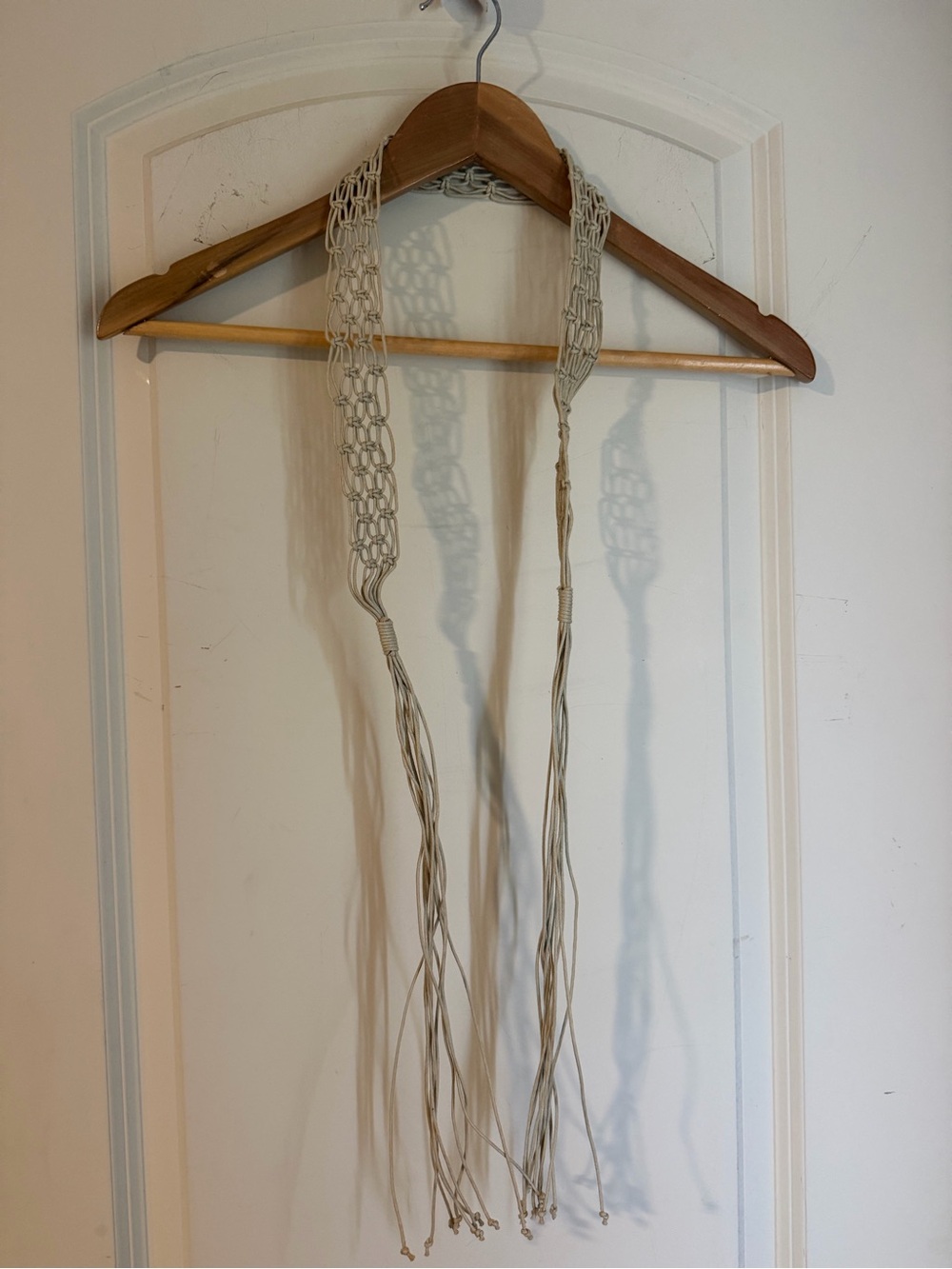 Boho Macramé women’s Belt and / Accent - Cream boho seacore coastal